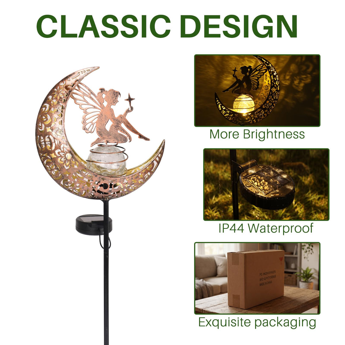 MEBRUDY IP44 weatherproof garden light withstands rain outdoors