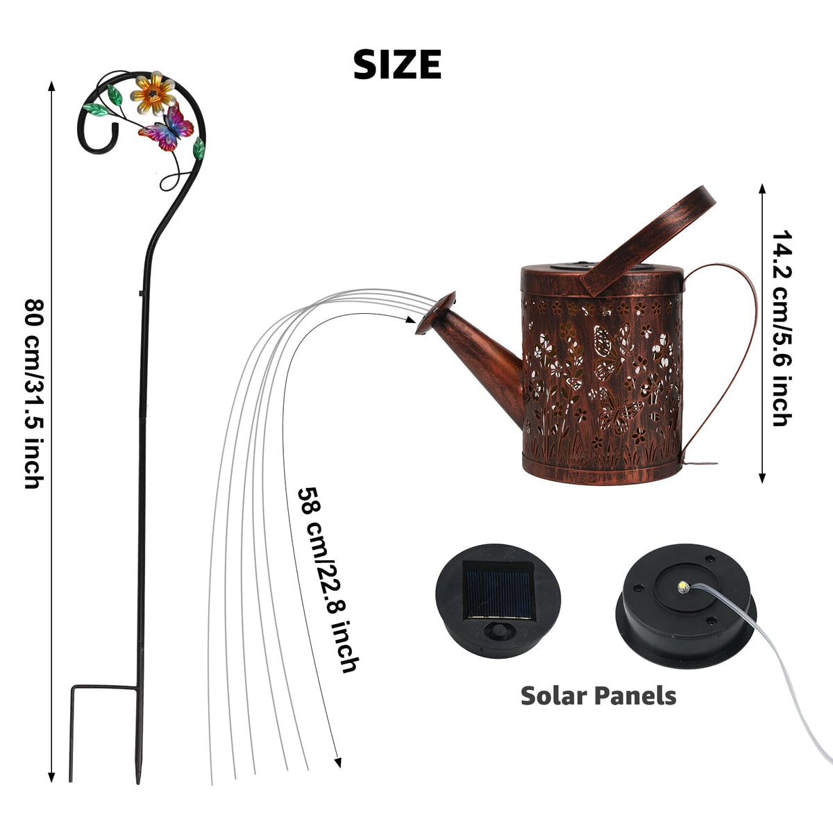 MEBRUDY garden light uses solar power with no wiring