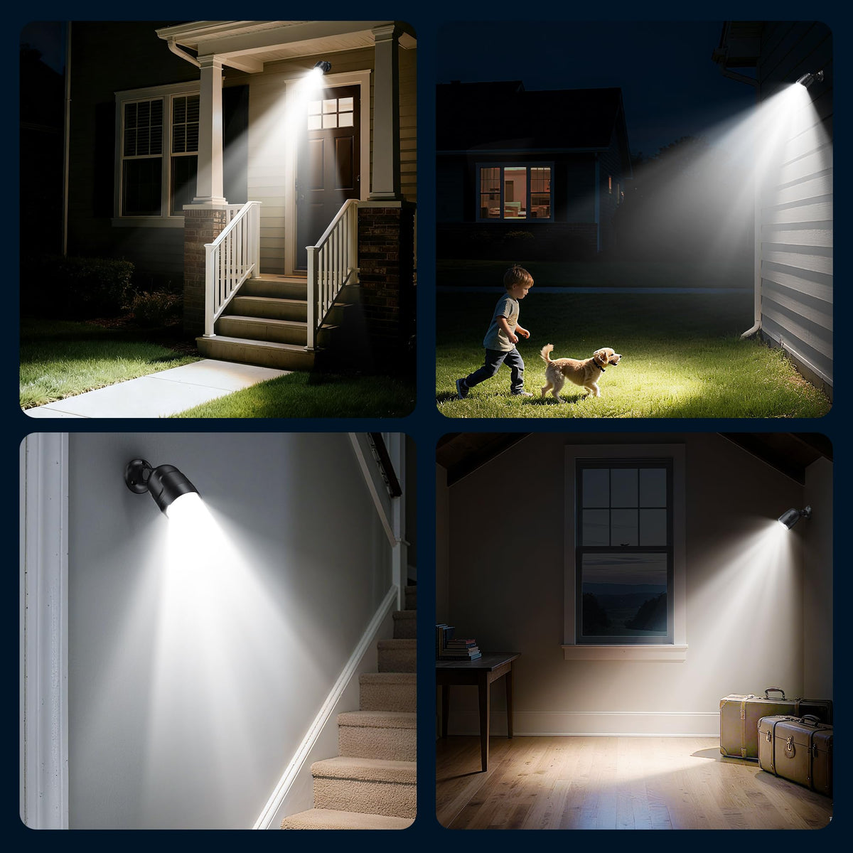 Mecanto 4000mAh battery powers extended outdoor illumination