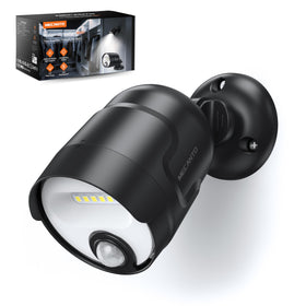 Mecanto battery-operated motion sensor light on porch provides night visibility