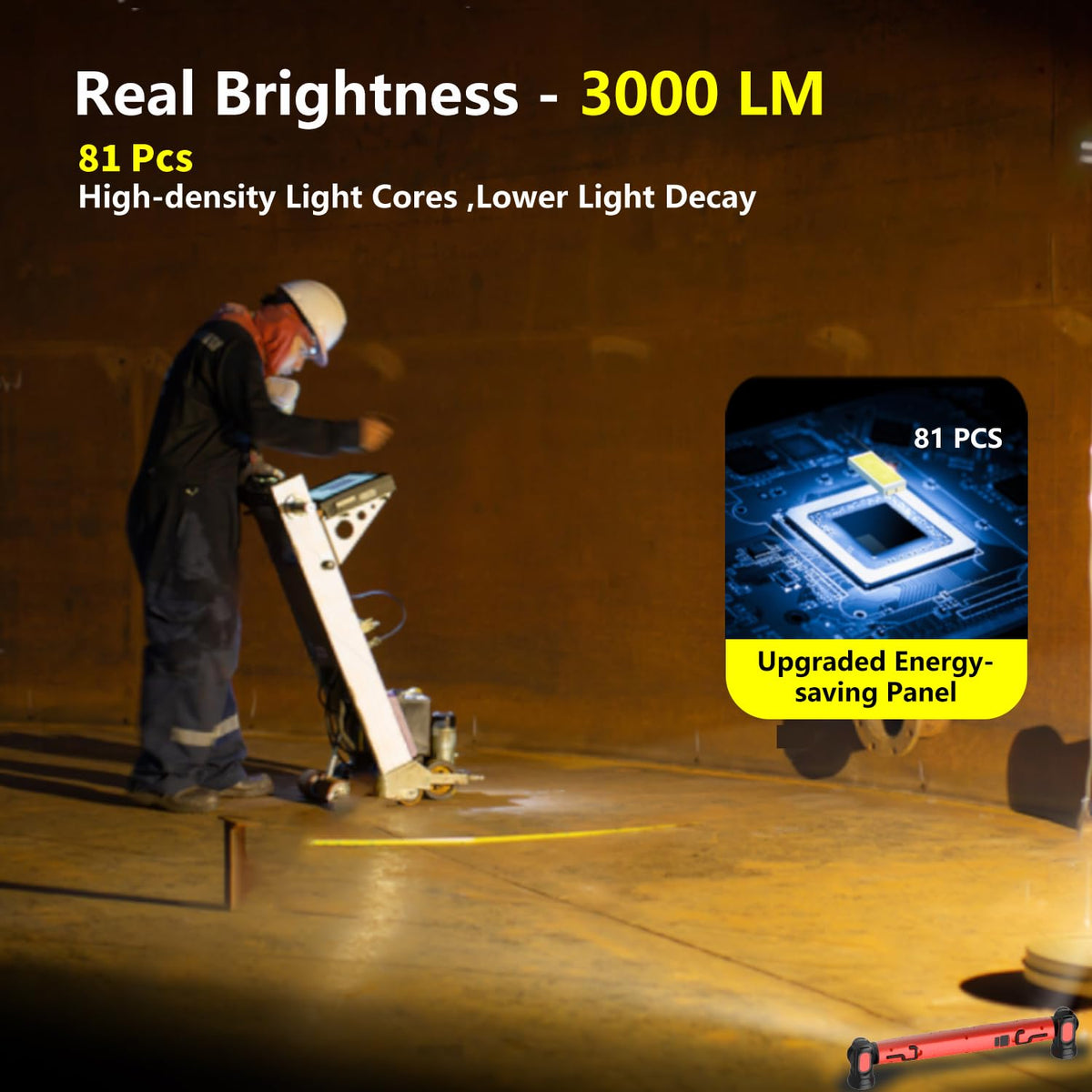 MechaniLite magnetic light bar enables flexible mounting with 360° light