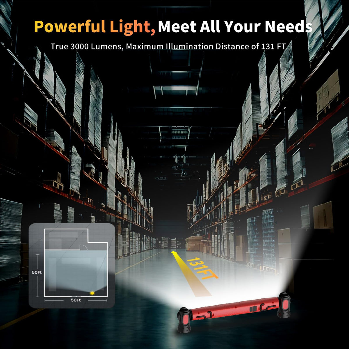 MechaniLite three-in-one light for work and camping scenarios