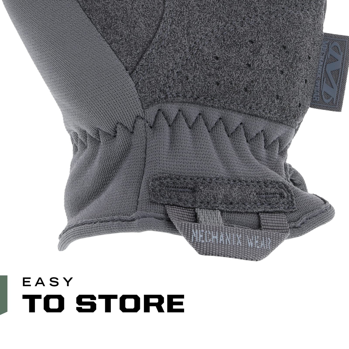 Mechanix Wear FastFit uses 0-6mm synthetic leather for durability.