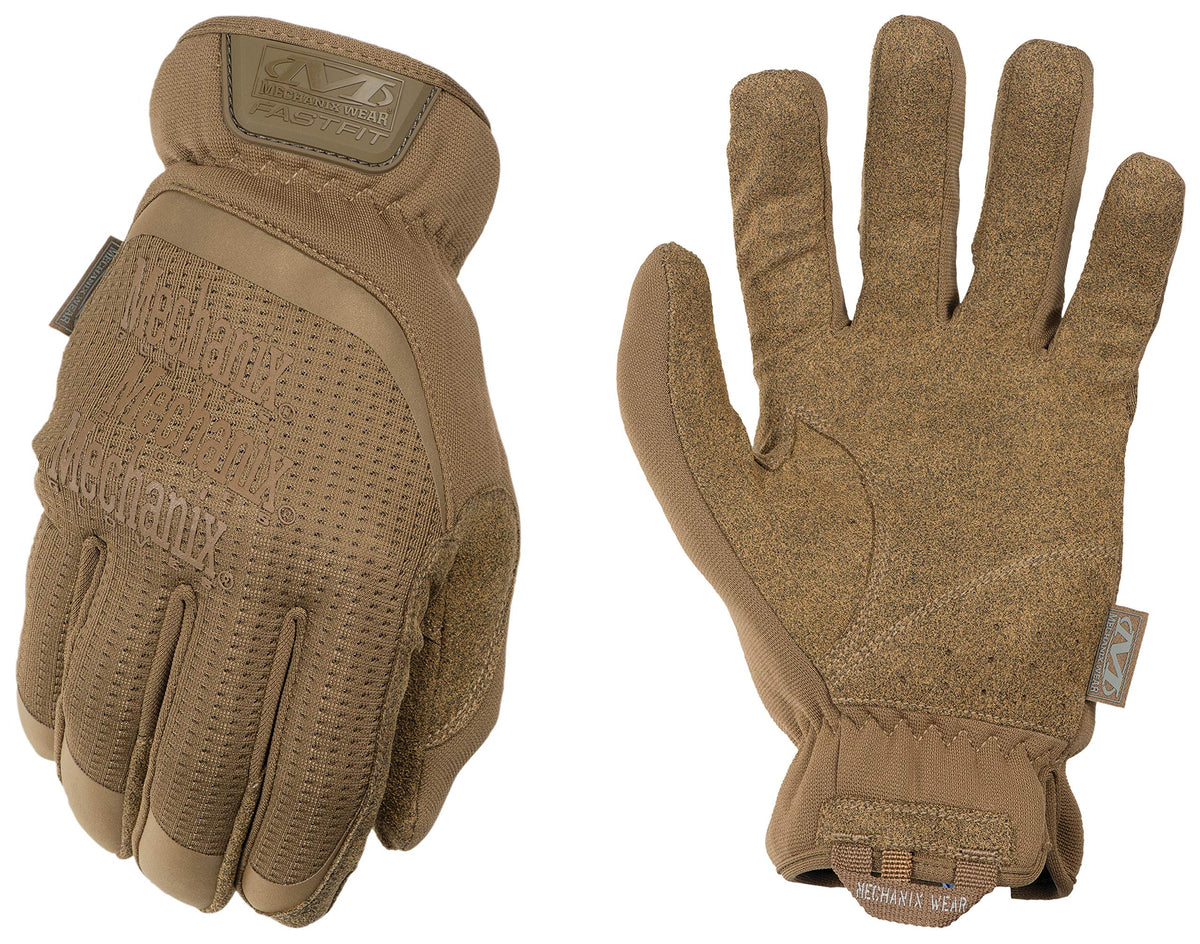 Mechanix Wear FastFit gloves showing elastic cuff for quick on/off in the field.