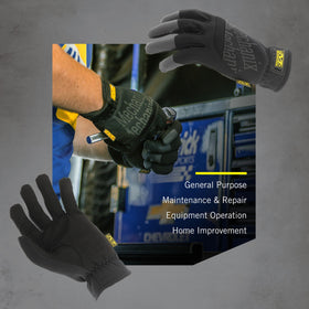 Mechanix Wear FastFit reinforced thumb saddle reduces wear.