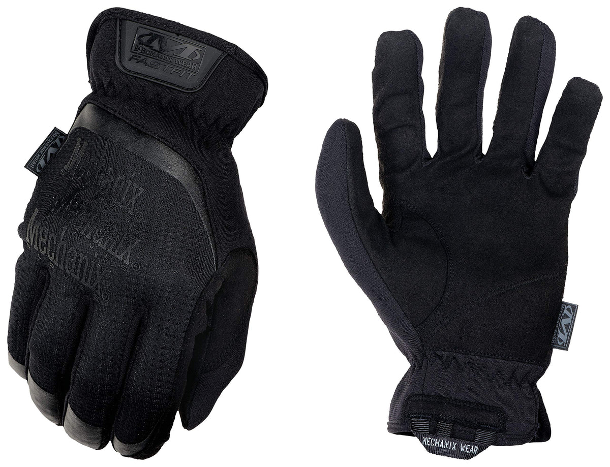 Mechanix Wear Fast-Fit gloves on hand showing quick-on wear and secure fit.