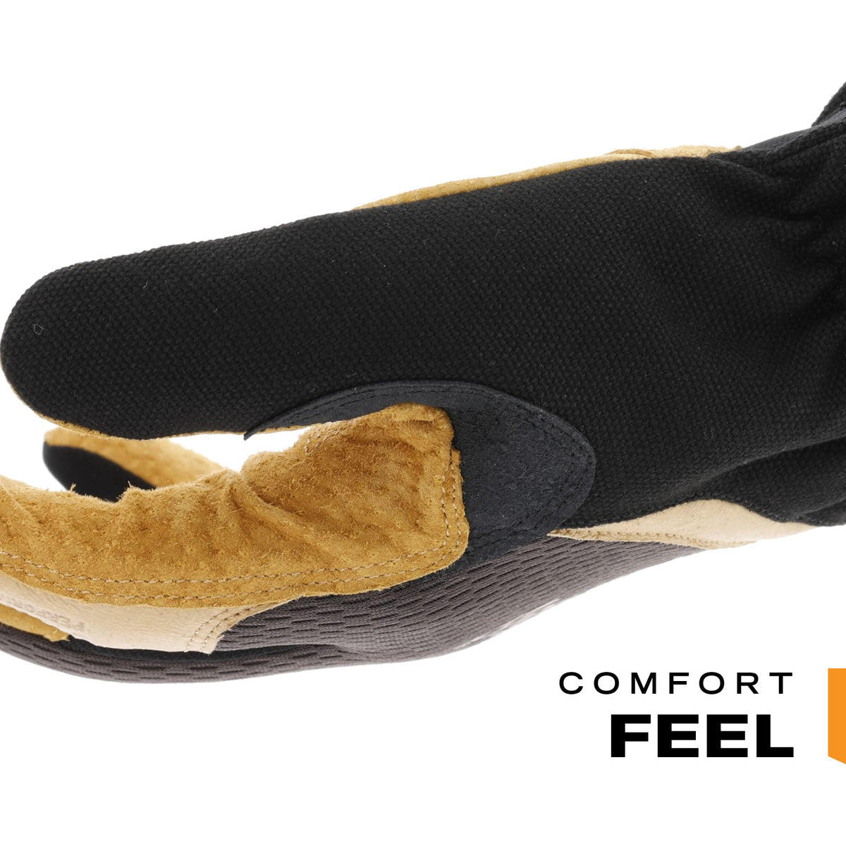 TrekDry breathable material keeps hands cool during long shifts.