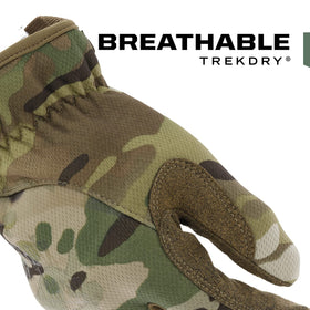 Mechanix Wear FastFit Tactical Gloves back mesh provides cooling and breathability.