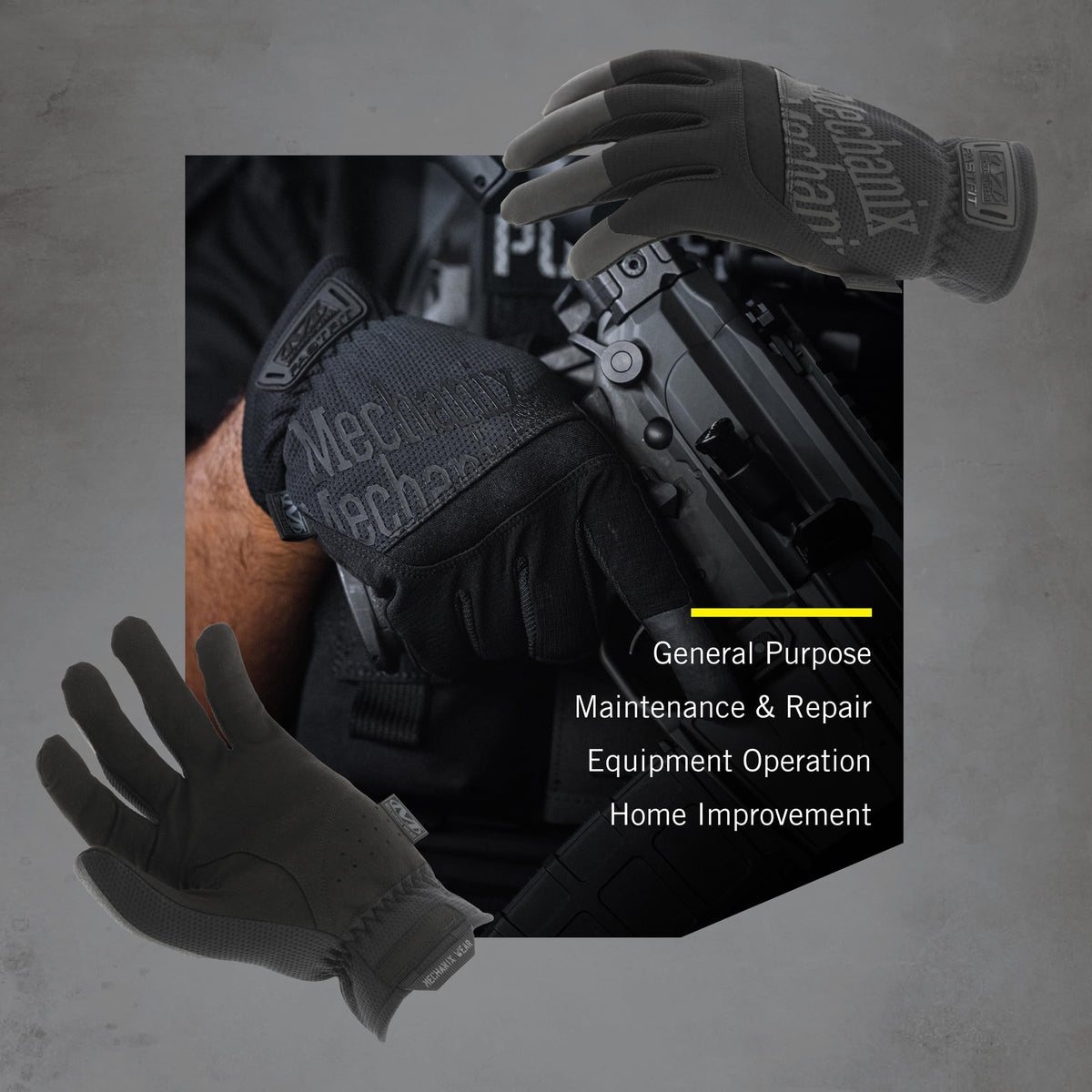 Mechanix Wear FastFit Tactical Gloves with Ripstop fingers for durable wear