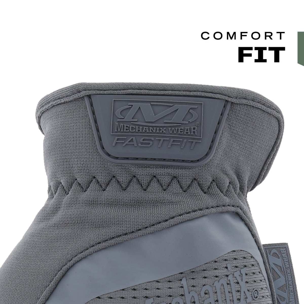 Mechanix Wear FastFit palm shows touchscreen compatibility for devices.