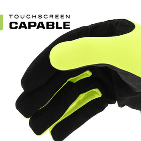Mechanix Wear Hi-Viz FastFit reflective panel boosts visibility on dusk job sites.