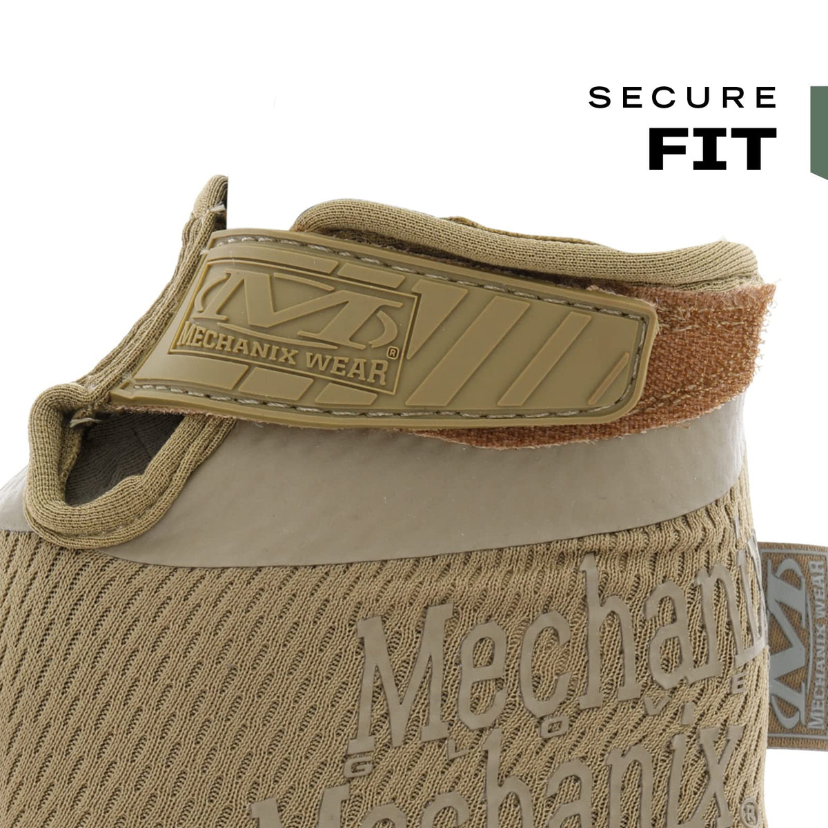 Mechanix Wear adjustable hook-and-loop strap lets you tailor tension quickly.