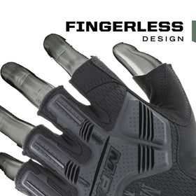 M-Pact palm close-up with D3O padding absorbing impact.