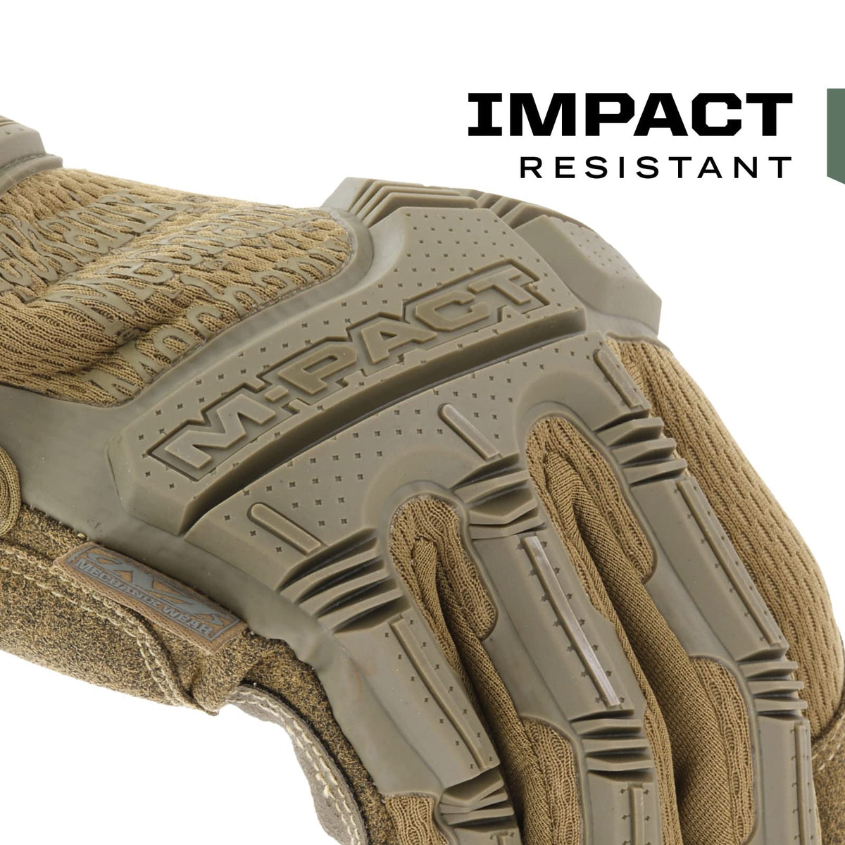 Mechanix Wear M-Pact secure-fit wrist closure keeps gloves in place during work