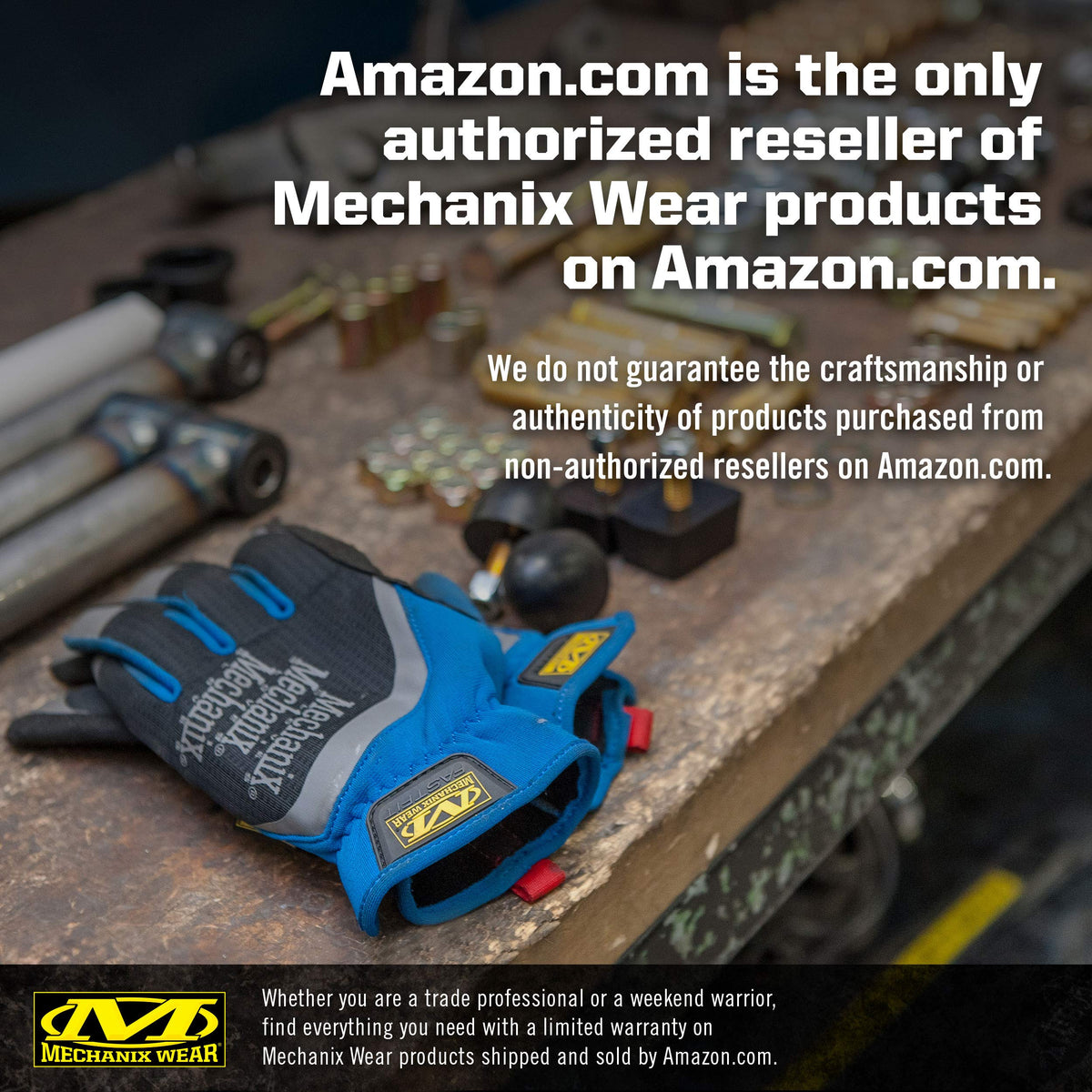 Mechanix Wear Material4X Original Gloves ready for heavy-duty construction and carpentry tasks