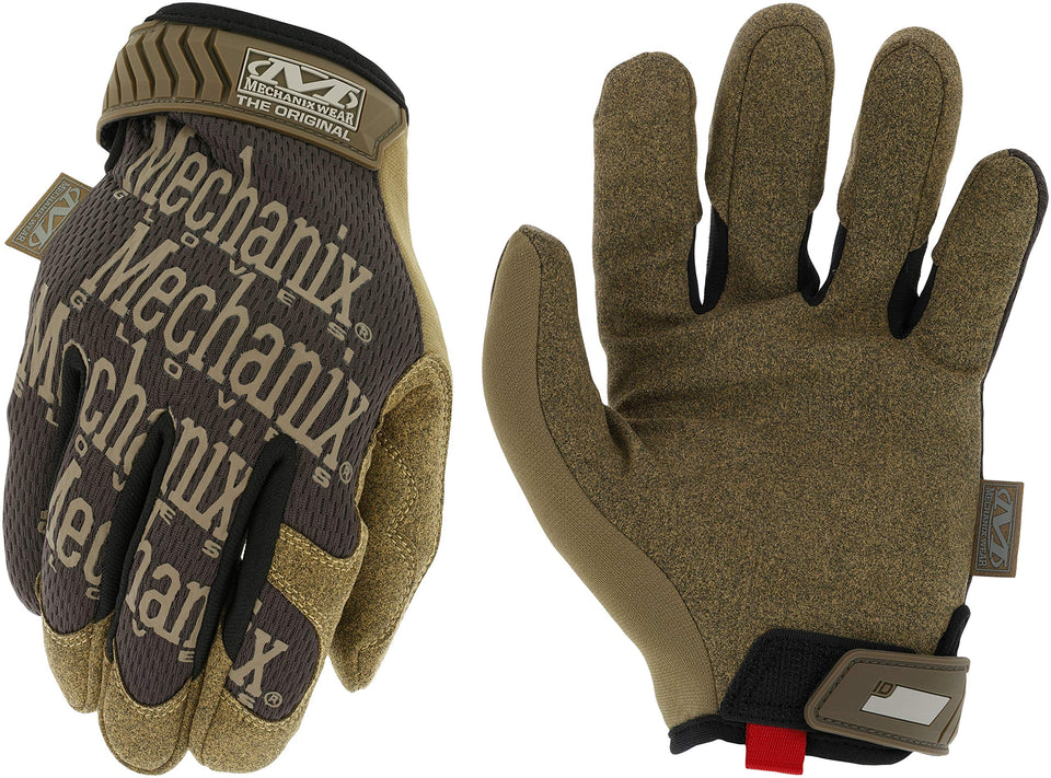 Mechanix Wear Original Glove palm grip demonstrates secure grip for heavy tasks.