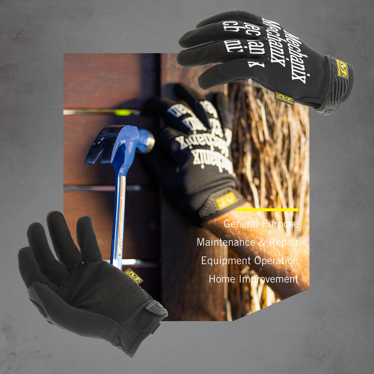 Mechanix Wear Original Gloves palm detail highlighting touchscreen-capable surface