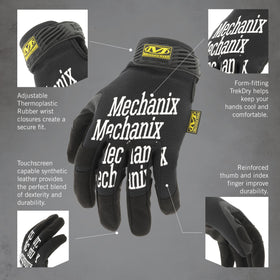 Mechanix Wear Original Glove featuring welded lock ring thumb saddle for secure grip