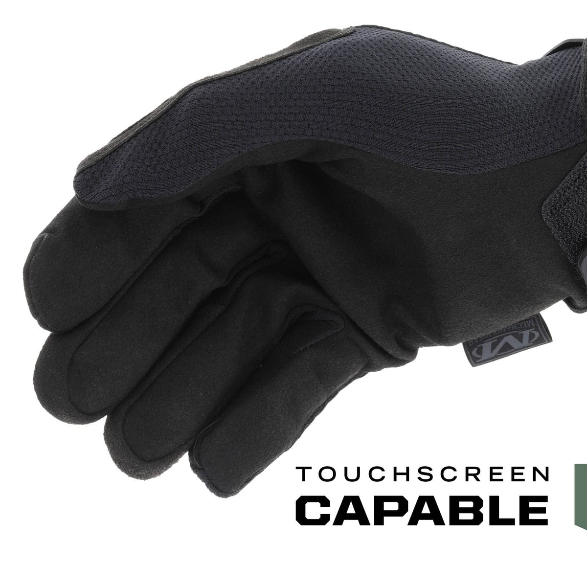 Mechanix Wear Original Tactical Glove thumb panel detail for durability.