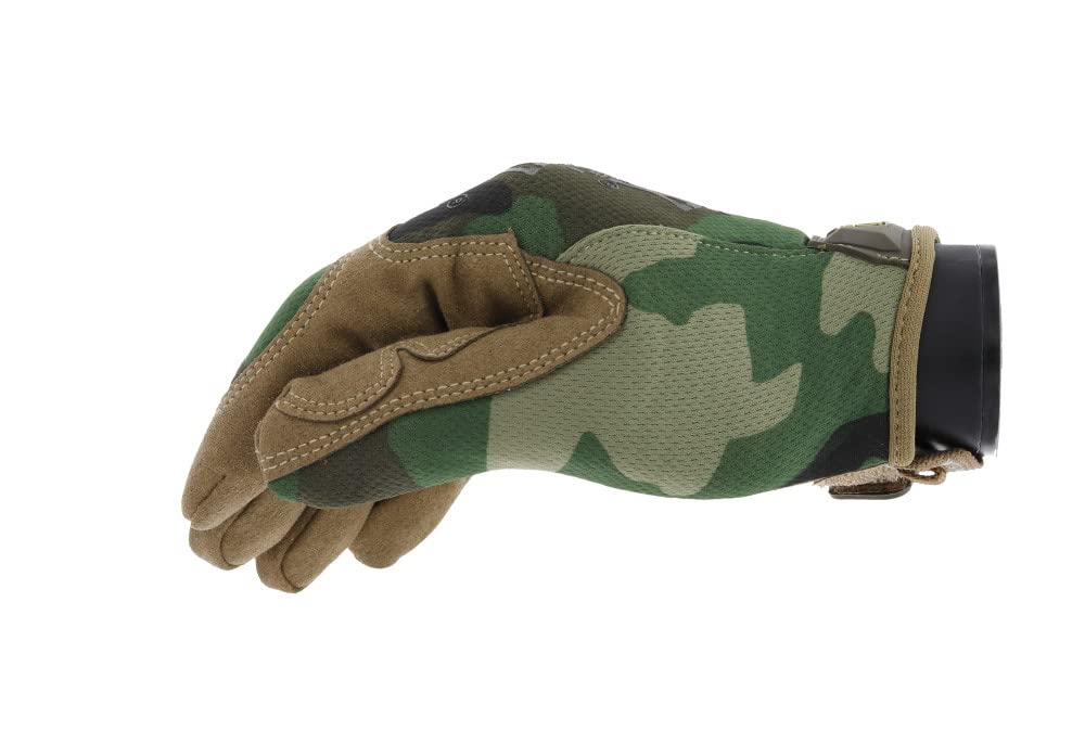 Mechanix Wear Original Woodland Camo gloves zero eight mm palm for abrasion protection and grip