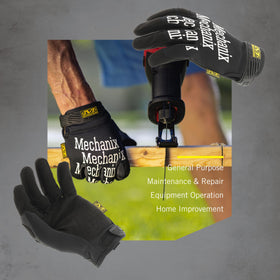 Mechanix Wear Original Work Gloves padded palm to dampen vibration during use