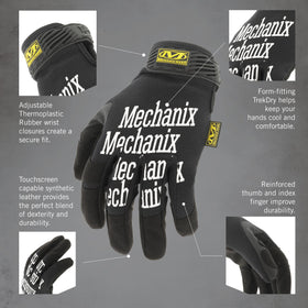 Touchscreen-compatible palms allow screen use without removing gloves.