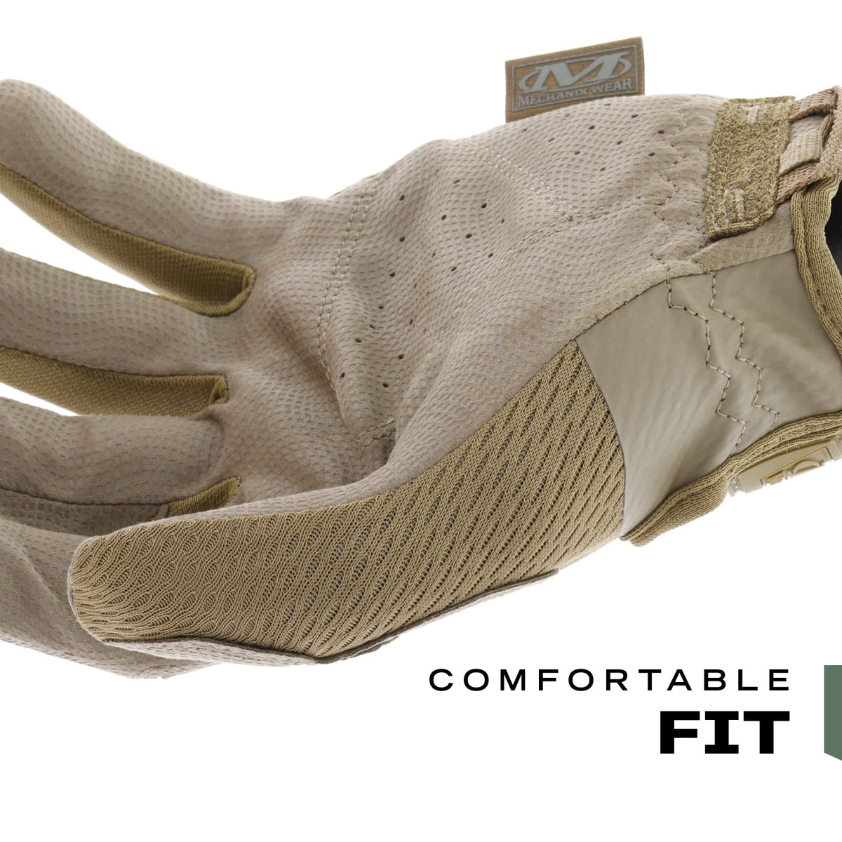 Mechanix Wear TPR wrist closure provides a secure fit and debris protection.