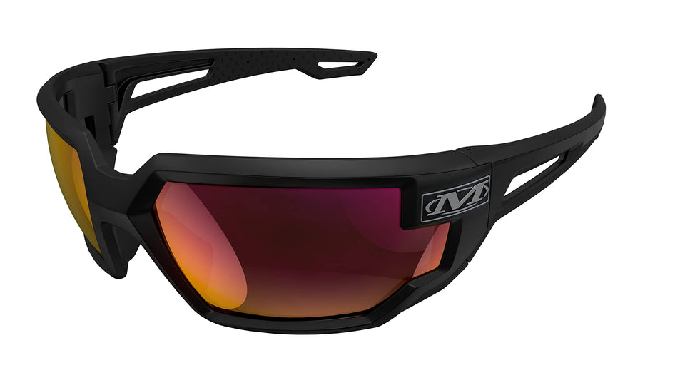 Mechanix Wear Vision Type-X fire mirror lens reduces sun glare for outdoor work.