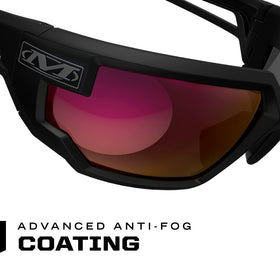 Mechanix Wear Vision Type-X wraparound design offers an expansive field of view.