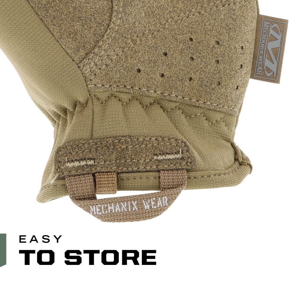 Mechanix Wear FastFit two-piece palm reduces bunching for better grip.