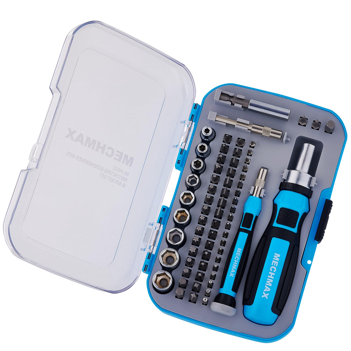 MECHMAX ratcheting screwdriver 3-way system enables continuous fastening.
