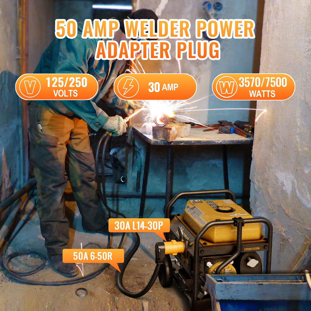 MECMO 6-50R welder outlet side view