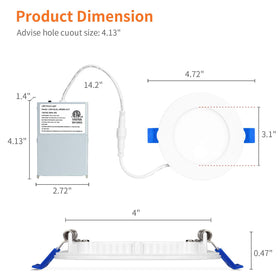 Meconard LED recessed light dimmable for adjustable brightness