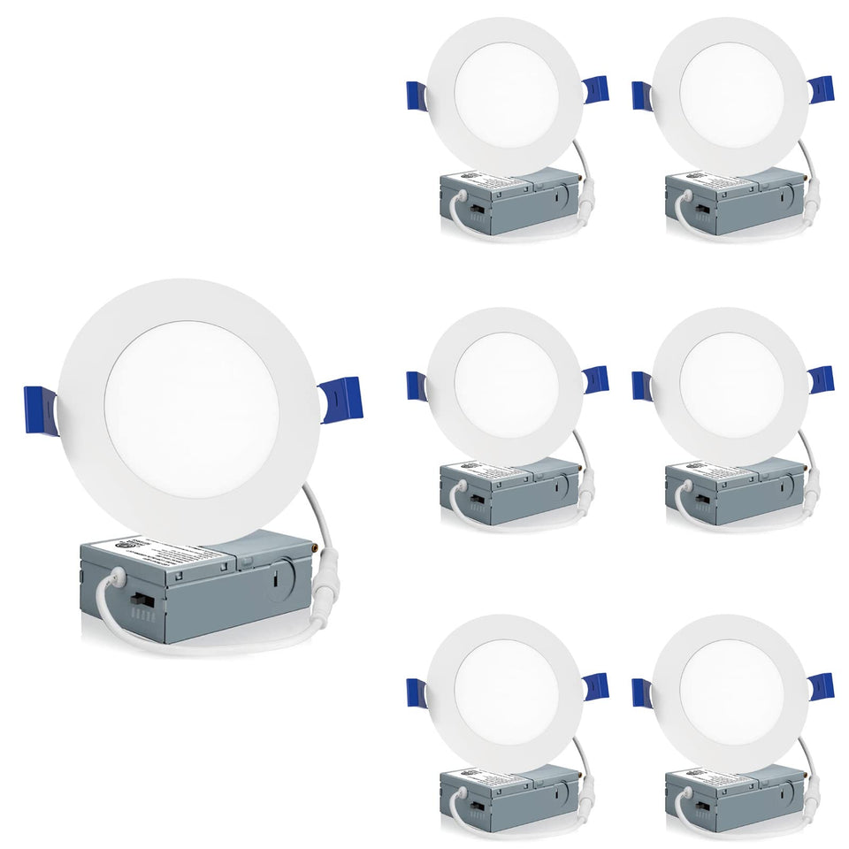 Meconard 4-inch LED recessed light with junction box for quick ceiling install