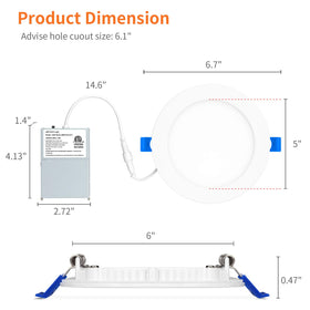 Meconard 1050-lumen LED downlight delivering bright, energy-efficient illumination