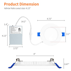 Meconard 750 lumens 9W LED downlight delivering bright, energy-efficient illumination