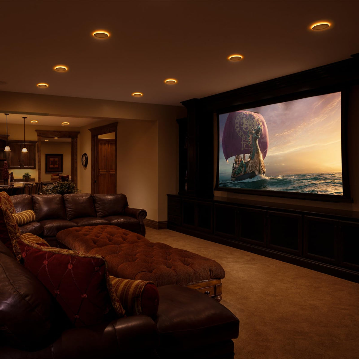 Easy-install canless design from Meconard for a sleek ceiling look.