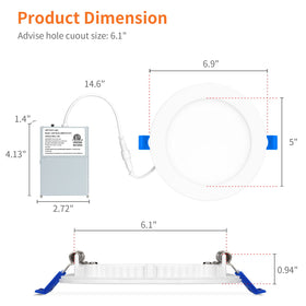 Meconard IC-rated canless install safe around insulation