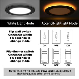 Meconard canless wafer downlight with synchronization reset for consistent mode