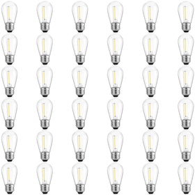 Meconard S14 LED bulbs for outdoor waterproof lighting, reliable weatherproof illumination
