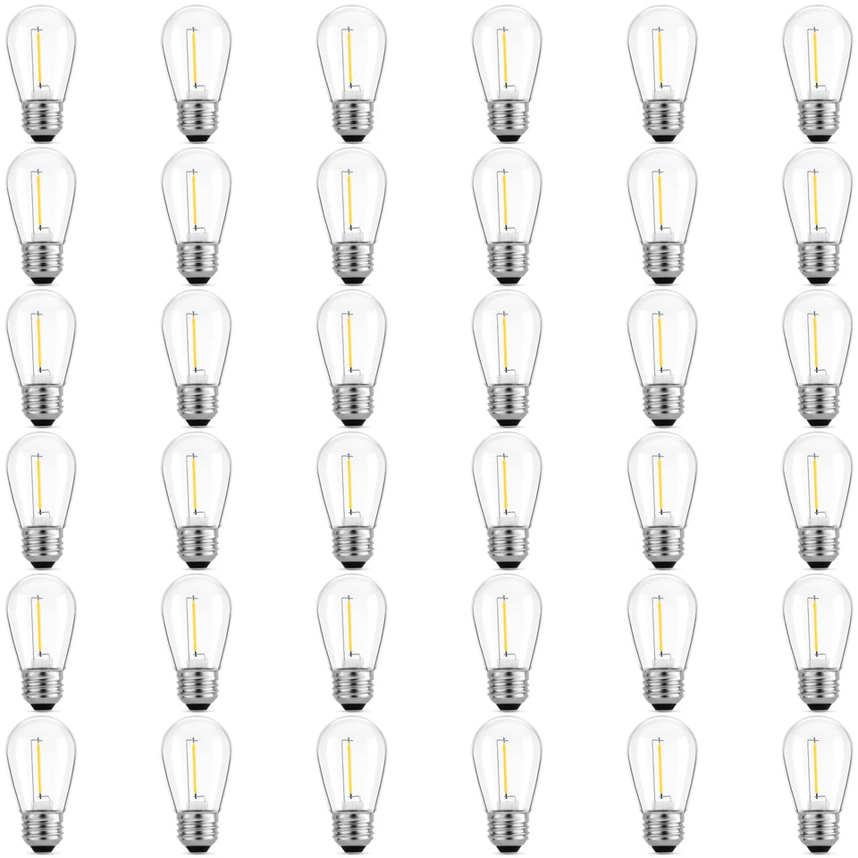 Meconard S14 LED bulbs for outdoor waterproof lighting, reliable weatherproof illumination