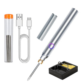MecRecare cordless soldering iron with 1100mAh battery ready for portable repairs