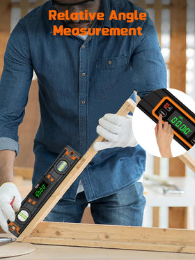 Mecurate level offers four units for versatile project readings.