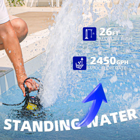 MEDAS 1-inch discharge design supports versatile hose connections.