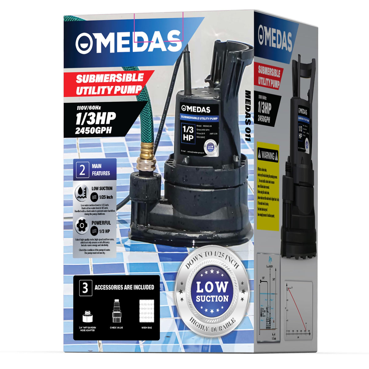 MEDAS durable thermoplastic motor withstands tough environments.