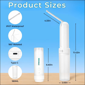 MEDMAC USB-C rechargeable bidet ready for quick charging and travel use