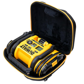 MeEazy hard case with form-fitting shell secures the DCC020IB during transport.