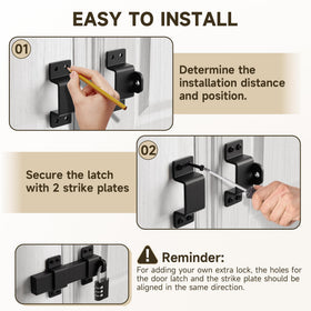 MEEMENG indoor-outdoor ready latch improves safety and convenience