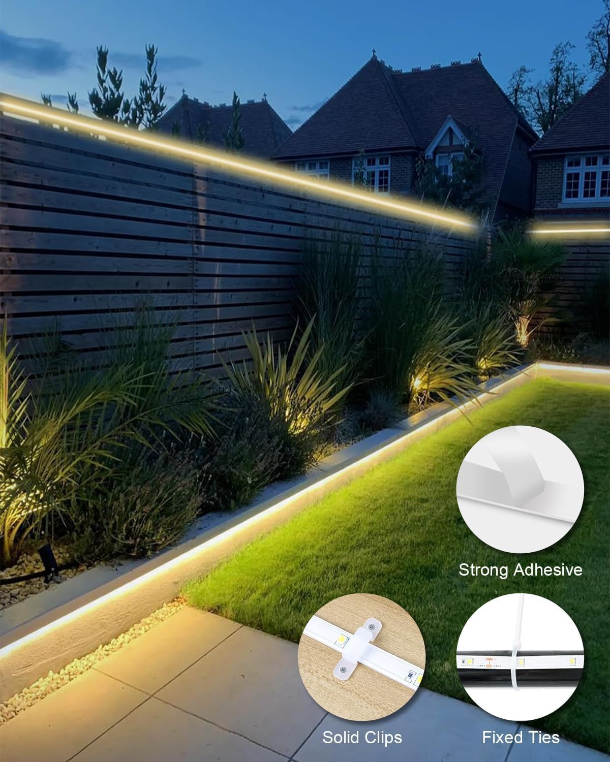 Meewata solar LED strip for camping supplies portable lighting for tents