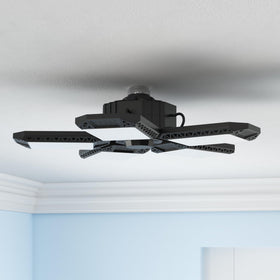 Mefflypee LED garage light 360° coverage eliminates dark spots in large spaces.